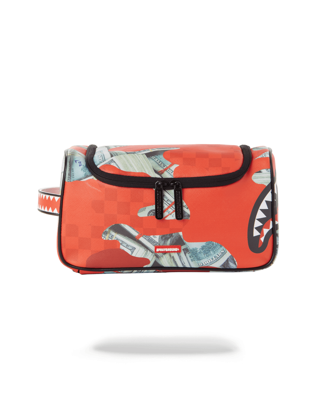 MONEY CAMO (RED) TOILETRY BAG
